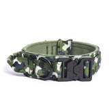 Collier Tactique pour Chien — Boucle Métal Ultra-Résistante & Poignée de Contrôle